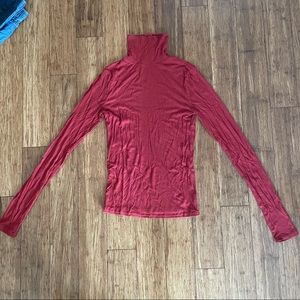Urban Outfitters stretchy red turtleneck
